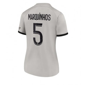 Paris Saint-Germain Marquinhos #5 kläder Kvinnor 2022-23 Bortatröja Kortärmad